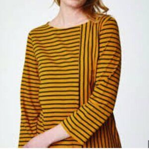 Jersey Orange/Navy Mixed Stripe Long Sleeve